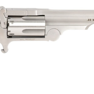 North American Arms 22MCR4 Ranger II  22 LR/22 WMR 5 Shot 4" Stainless Steel Barrel, Stainless Steel Frame, Stainless Cylinder, Rosewood Boot Grip, Exposed Hammer, Extra Cylinder