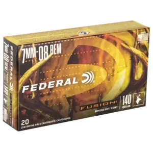 FEDERAL 7MM-08 REM 140GR FUSION 20 RD/BX 10 BX/CS