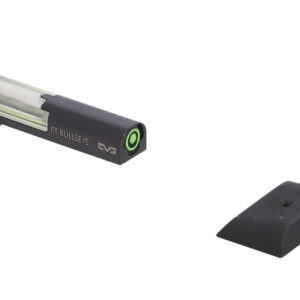 Meprolight USA 632213108 FT Bullseye Front Sight Green/Tritium/Fiber Optic Black Frame, Fits Smith & Wesson M&P Shield, Dovetail Mount