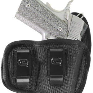 Crossfire Shooting Gear CRFVIGRSA1M1R The Vigor  IWB Size 01 Black Ballistic Nylon Double Belt Clip Fits Micro Fits 1-1.50" Barrel Right Hand