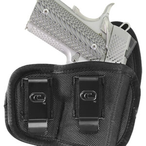 Crossfire Shooting Gear CRFVIGRSA1S2R The Vigor  IWB Size 02 Black Ballistic Nylon Double Belt Clip Fits Subcompact Fits 2-2.50" Barrel Right Hand