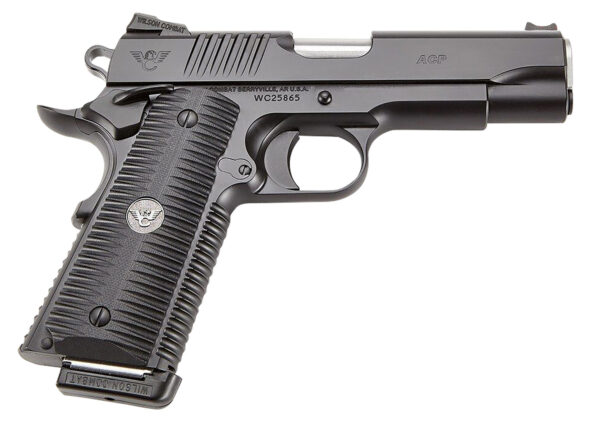 Wilson Combat ACPFS9A ACP Full-Size SAO 9mm Luger 5" 10+1 Black Armor-Tuff Carbon Steel Frame/Slide Black G10 Eagle Claw Grips Ambi Thumb Safety