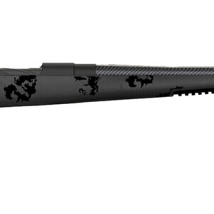 Fierce Firearms FCTRG65CM20BBO CT Rage  6.5 Creedmoor Caliber with 4+1 Capacity, 20" Carbon Fiber Barrel, Black Cerakote Metal Finish & Blackout Camo Fixed Fierce Tech C3 Stock, Right Hand (Full Size)
