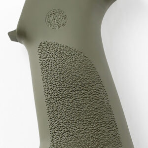 Hogue 15031 OverMolded Beavertail Made of Rubber With OD Green Cobblestone Finish for AR-15, M16