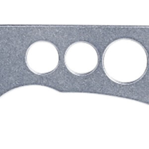 CRKT 2130 Razel Chisel 2" Fixed Plain Stonewashed 8Cr13MoV SS Blade/Silver Skeletonized Stainless Steel Handle Includes Cord Fob/Sheath