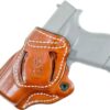 DESANTIS CRISS-CROSS HOLSTER - OWB RH LEATHER SIG P365 TAN - Image 2