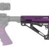 HOGUE AR-15 COLLAPSIBLE STOCK - PURPLE RUBBER MIL-SPEC - Image 2