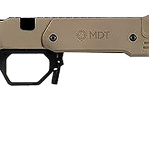 Mdt Sporting Goods Inc 104691FDE XRS Chassis FDE Aluminum Core with Polymer Panels, Adj. Cheekrest, M-LOK Forend, Interchangeable Grips, AICS Mag Compatible, Fits Short Action Remington 700