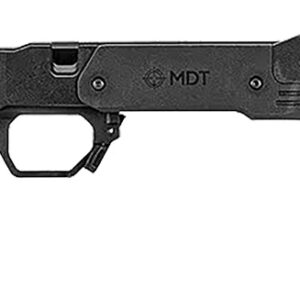 Mdt Sporting Goods Inc 104689BLK XRS Chassis Black Aluminum Core with Polymer Panels, Adj. Cheekrest, M-LOK Forend, Interchangeable Grips, AICS Mag Compatible, Fits Short Action Tikka T3