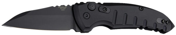 Hogue 24106 A01  2.75" Folding Wharncliffe Plain Black Cerakote 154CM SS Blade/Matte Black Aluminum Handle