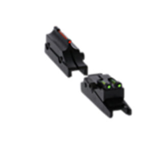 Truglo TG944A Pro Magnum Gobble-Dot Browning Maxus, Silver Red/Green Fiber Optic Black 1/4" Rib