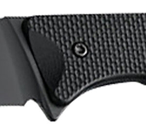 Hogue 35869 Extrak  3.30" Fixed Clip Point Plain Black Cerakote CPM M4 Tool Steel Blade, Black Textured G10 Scales Handle