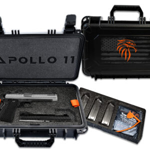 Live Free Armory LFAPF812076 Apollo 11  9mm 17+1 4.15" 416 Stainless Steel Slide Elite Gray Cerakote Black Polymer Grip