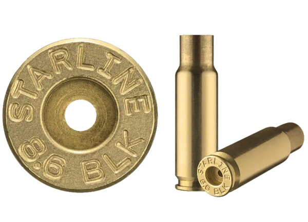 HSM 8.6BLKEUP-50  Unprimed Cases 8.6 Blackout Rifle Brass