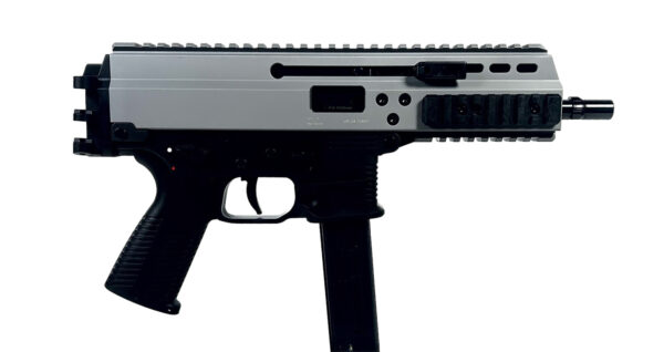 B&T Firearms BT36039SG APC Pro 9mm Luger 30+1 6.80" Black Barrel, Sniper Gray Anodized Receiver w/Picatinny Rail, Black Polymer Grip, Ambidextrous