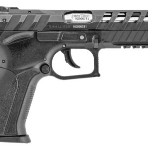 Grand Power 8588005808514 X-Calibur CO Mk23 Match 9mm Luger 15+1 4.80" Stainless Barrel, Black Steel Lightening Cut/Optic Cut/Serrated Slide, Black Steel Frame w/Picatinny Rail, Black Textured Grip