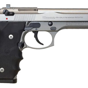 Beretta USA J92F560 92FS Brigadier 9mm Luger 10+1 4.90" Stainless Steel Barrel, Inox Stainless Steel Serrated Slide, Inox Aluminum Frame, Black Stippled Rubber Grip