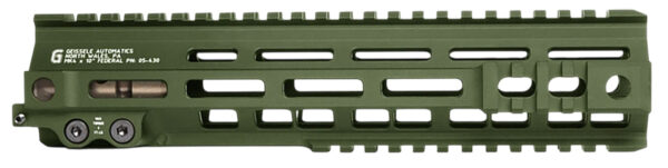 Geissele Automatics 05430ODG Super Modular Rail Mk4 ODG Aluminum 10" Long