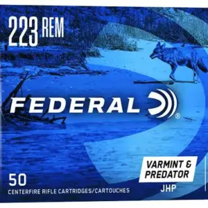 FEDERAL 223 REM 50GR JHP 50 CT AE VARMINT 50 RD/BX 5 BX/CS