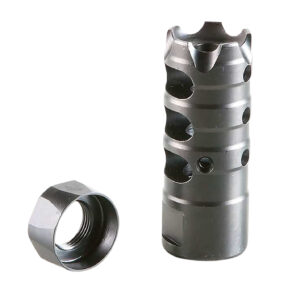 Patriot Ordnance Factory 00309 Triple Port Muzzle Brake Black Nitride 5/8"x24 Thread, 308 Win 7.62x51mm NATO