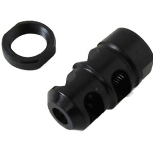 Kel-Tec PLRSU582 PLR-22 Muzzle Brake Kit Black Steel with 1/2"-28 tpi Threads for 22 LR Kel-Tec PLR-16