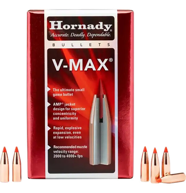 Hornady 22810 V-Max  7mm .284 120 gr V Max 100 Per Box/ 25 Case