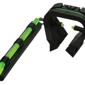 HiViz TT1001 Tri-Viz Turkey/Deer Sight Set  Black | Green Fiber Optic