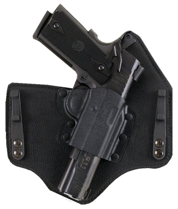 Galco KT600B KingTuk Deluxe IWB Black Kydex/Leather Compatible w/Glock 42 UniClip Mount Right Hand