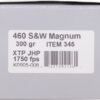 UNDERWOOD 460 SW MAG 300GR - XTP JHP 20BX/10CS - Image 2