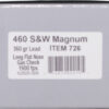 UNDERWOOD 460 SW MAG 360GR - FLAT NOSE 20RD 10BX/CS - Image 2