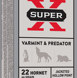WINCHESTER SUPER-X 22 HORNET - 46GR JHP 50RD 10BX/CS