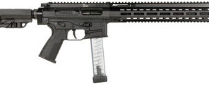 B&T AG BT-500003-SPORT SPC9 Sport Semi-Auto Rifle 16" 30+1 Black W/ Telescopic Stock