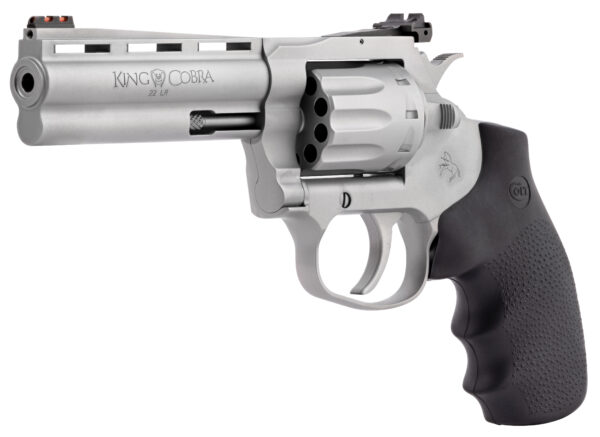 CLT KING COBRA 22LR 4.25 MATTE SS HOGUE 10RD