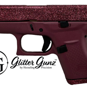 GLOCK 42 380ACP 3.25 GLITTER GUN BLACK CHERRY