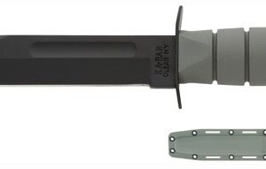 KA-BAR FIGHTING/UTILITY KNIFE - 7" W/PLASTIC SHEATH F-GREEN