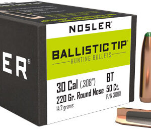 NOSLER BULLETS 30 CAL .308 - 220GR BALLISTIC TIP 50CT