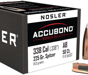 NOSLER BULLETS 338 CAL .338 - 225GR ACCUBOND 50CT