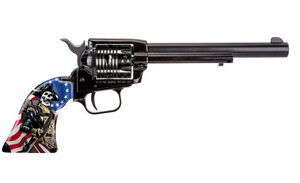 Heritage Manufacturing Rough Rider Independence Day .22 LR 6.5" W/Engraved US Flag Cylinder & Custom American Flag Grips (Copy)