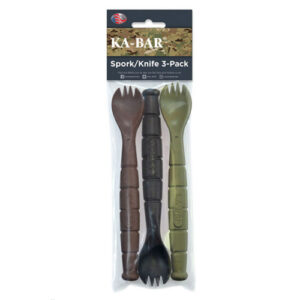 SPORK/KNIFE - ASSORTED COLORS, 3 PACK