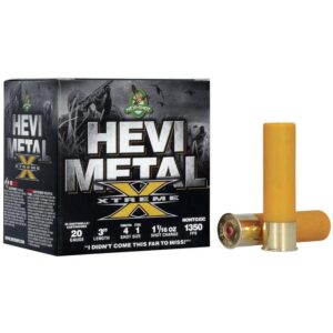 HEVI-Shot HEVI-Metal Xtreme Shotshell 20ga 3" 1-1/16 oz 1350 fps #4 Tungsten & #1 Steel 25/ct