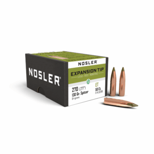 Nosler E-Tip Lead-Free Hunting Rifle Bullets .270 cal .277" 130 gr SPTZ E-TIP 50/ct