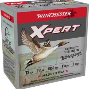 Winchester Xpert High-Velocity Steel Shotshells 12 ga 2-3/4" 1-1/16 oz 1550 fps #2 25/ct