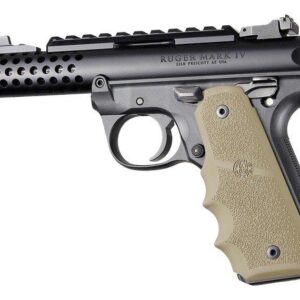 Ruger 22/45 MKIV Rubber Grip with Finger Grooves Flat Dark Earth