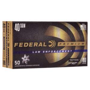 FEDERAL PREM 40S&W 180GR HST JHP 50RD BOX 1000RD CASE