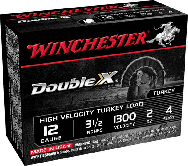 WINCHESTER DOUBLE X 12G 3.5" #4  2OZ  10RD BX 100RD CS