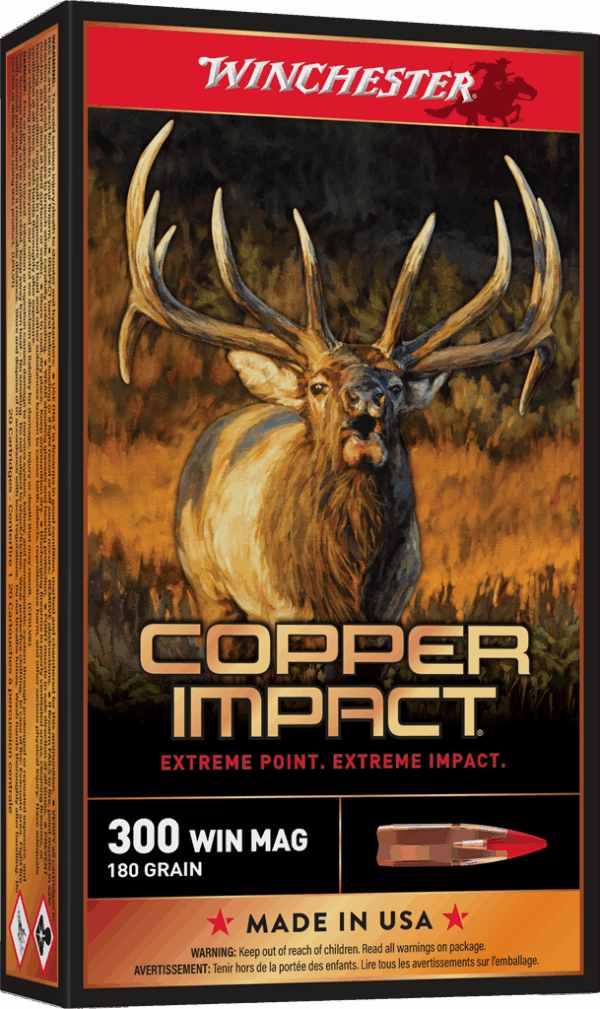 WINCHESTER COPPER IMPACT 300WM 180G LF 20RD BX 200RD CASE