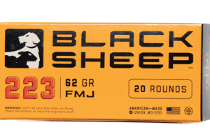 BLACK SHEEP .223 REM 62 GRAIN FMJ 20RD BOX 50 BOXES/CASE