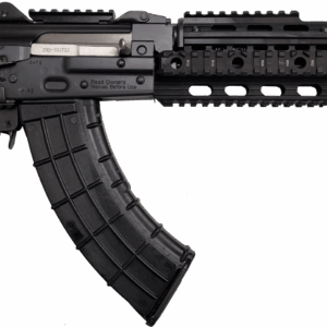 Zastava ZPAP92 AK-47 Pistol BULGED TRUNNION 1.5MM RECEIVER - Black | 7.62x39 | 10" Chrome Lined Barrel | Night Brake | Quad Rail | Top Rail