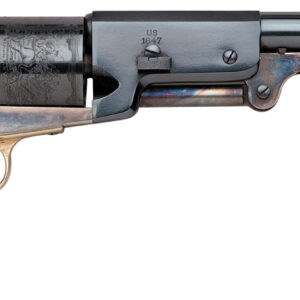 Taylors and Company 550859 1847 Walker Break Open 44 Cal Striker Fire 9" 6rd Color Case Hardened Frame Blued Barrel & Cylinder Walnut Grip