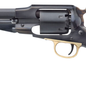 Taylors & Company 550833 1858 Remington Uberti 44 Cal 6 Shot Percussion 5.50" Blued Octagon Barrel, Cylinder & Steel Frame, Walnut Grip